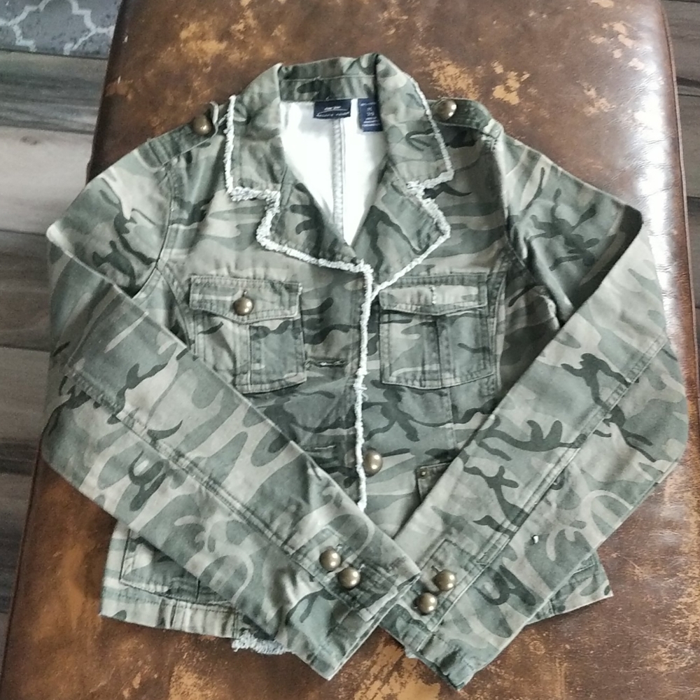 Camo jean jacket